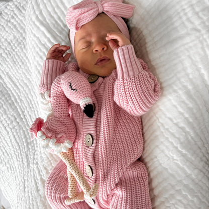 Knitted Romper - Pink