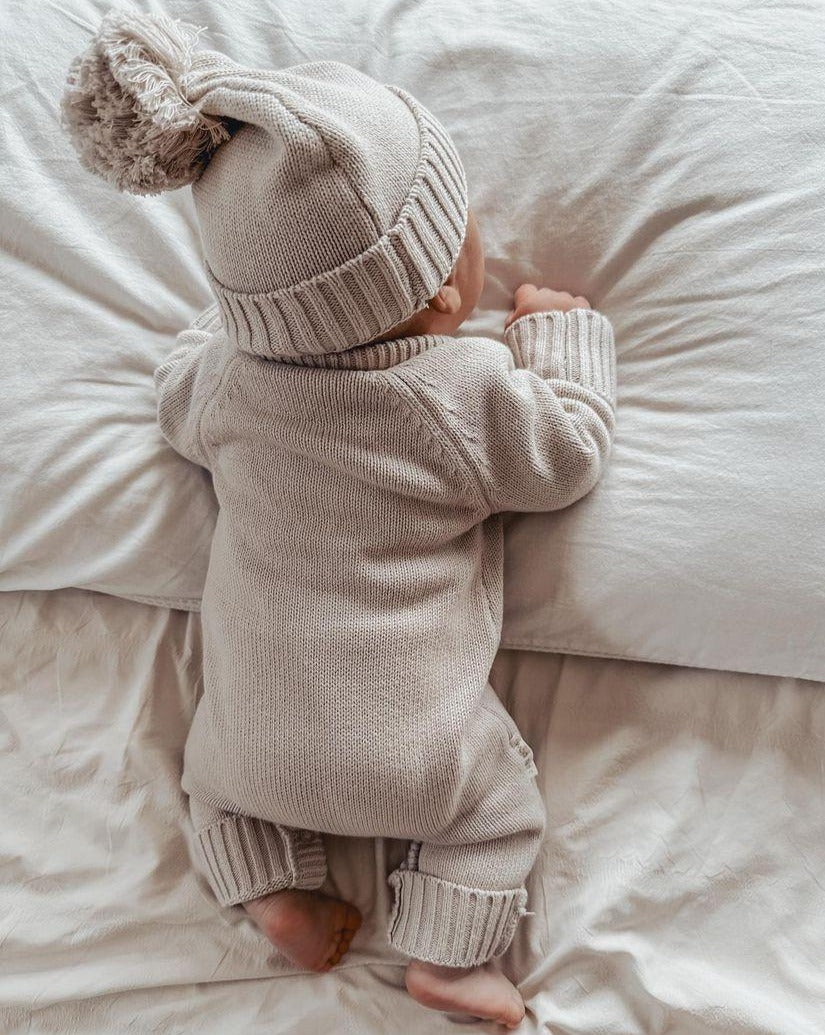 Knitted Beanie Mushroom