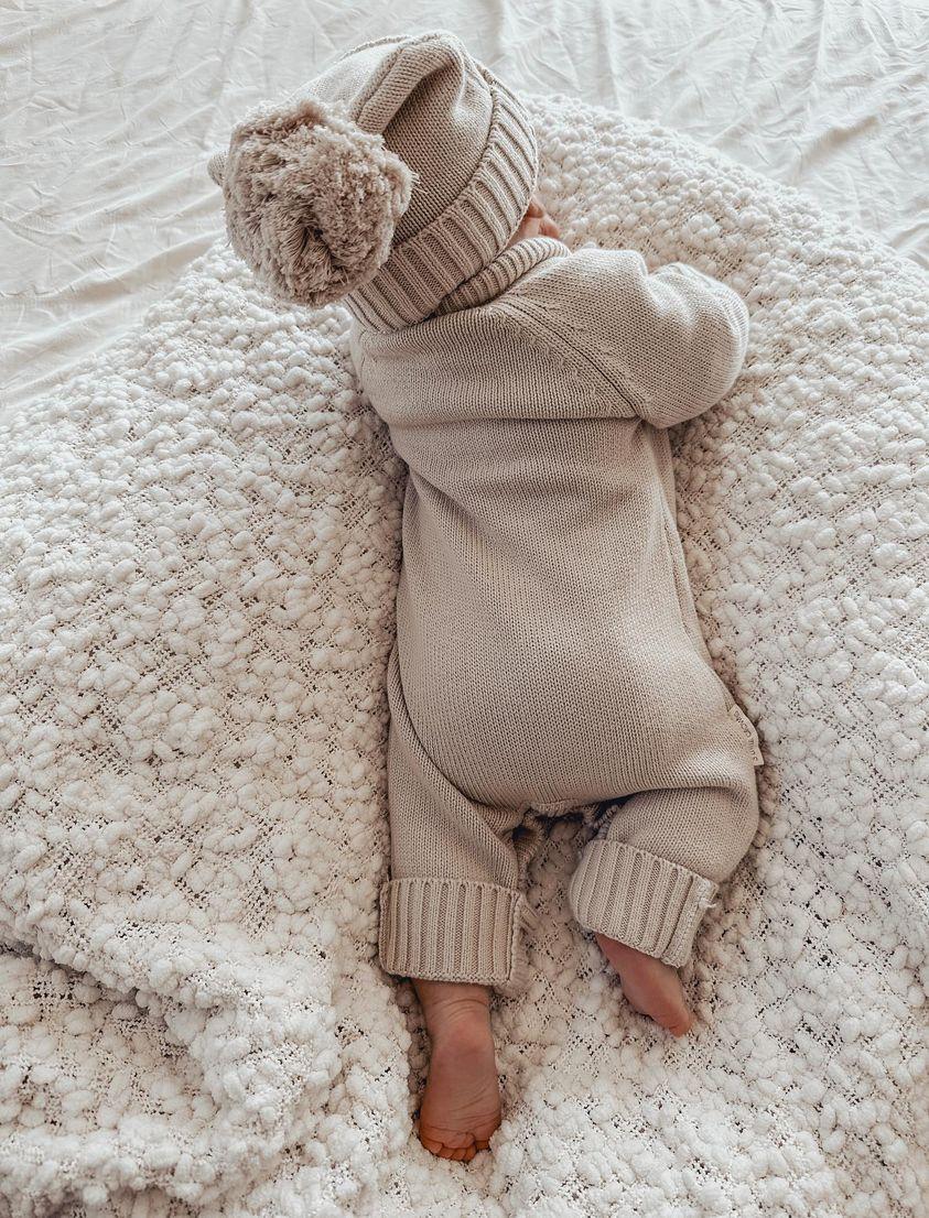 Knitted Beanie Mushroom
