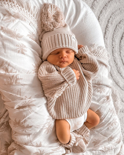 Knitted Beanie - Mushroom