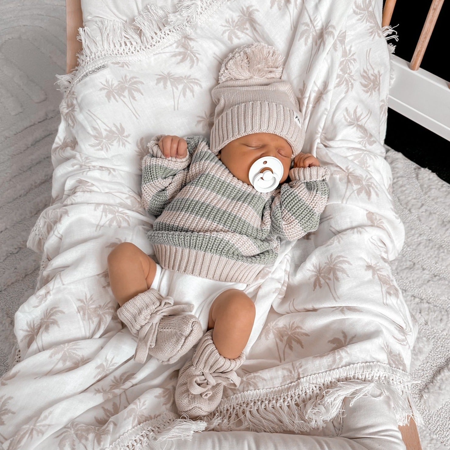 Knitted Beanie - Mushroom