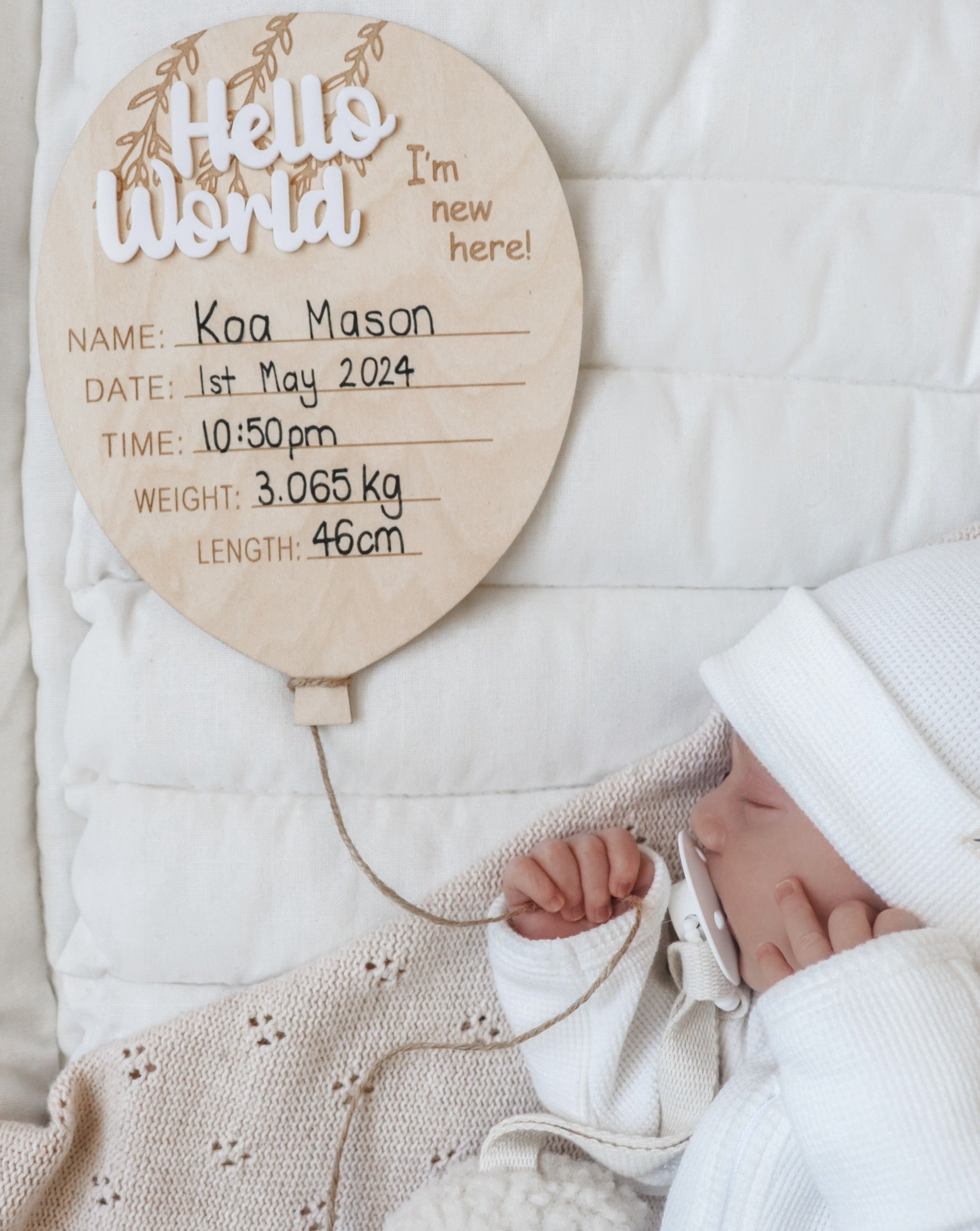 Birth Announcement Bundle - Baby Boy
