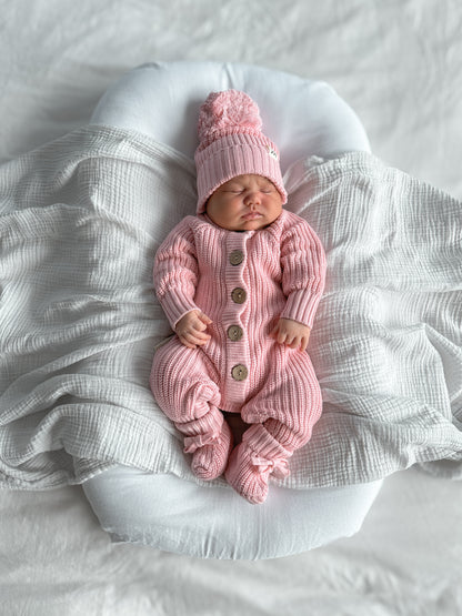 Knitted Romper - Pink