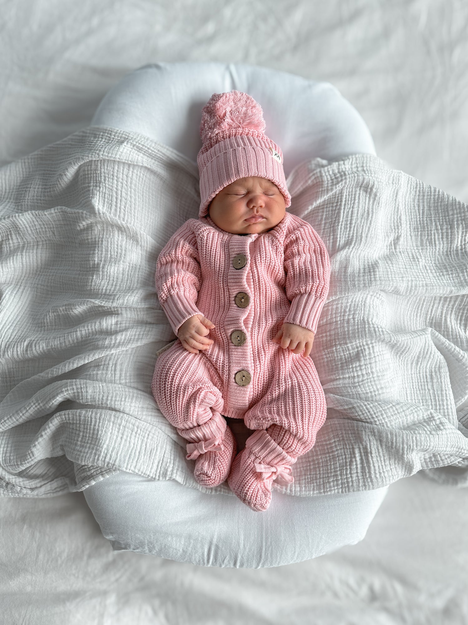 Knitted Romper - Pink