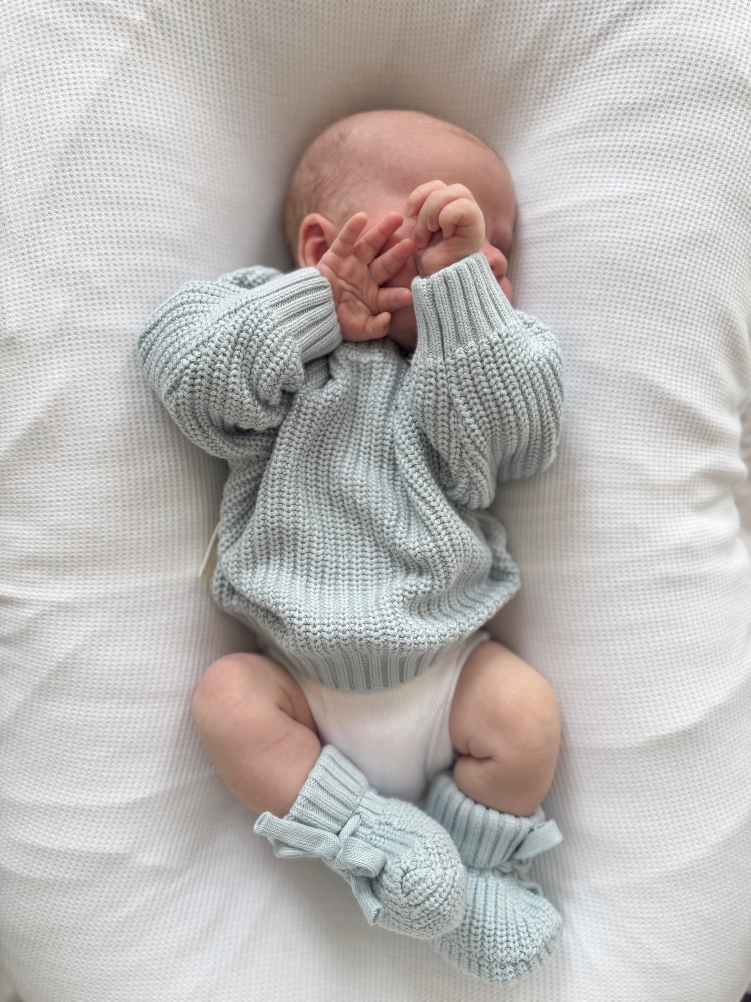 Chunky Knit Jumper - Stormy Blue