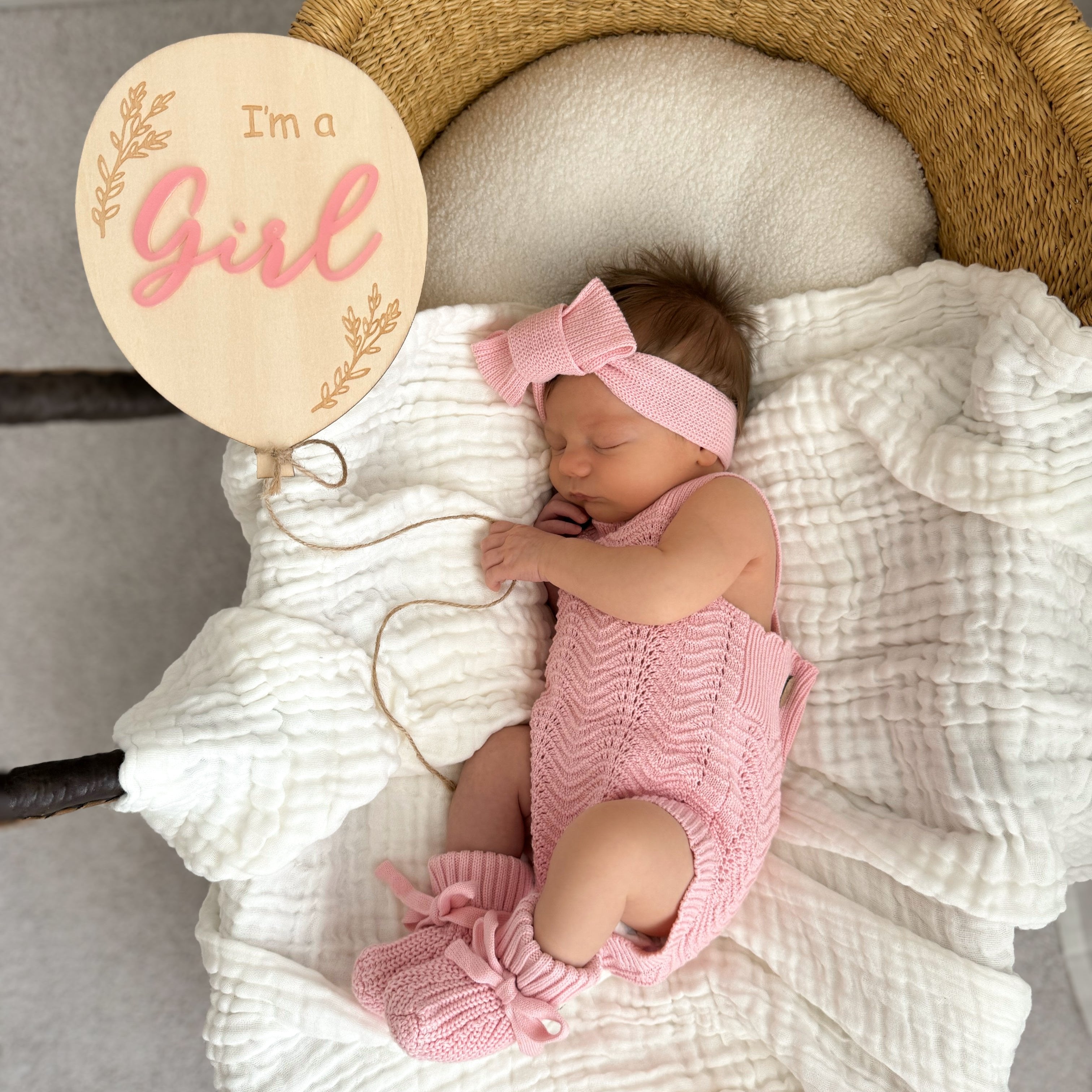 Double Sided Gender Reveal Plaque