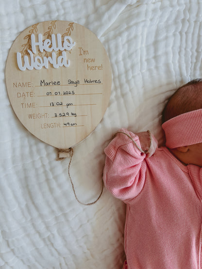 Birth Announcement Bundle - Baby Girl