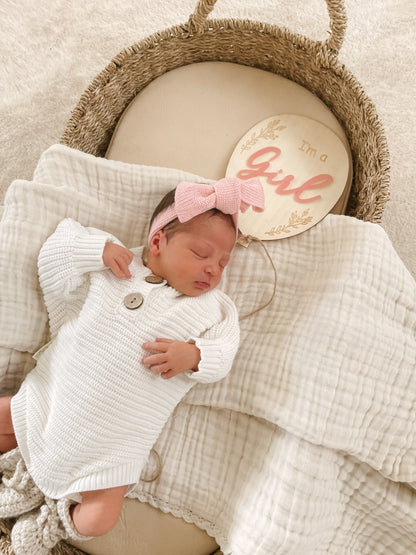 Double Sided Gender Reveal Plaque