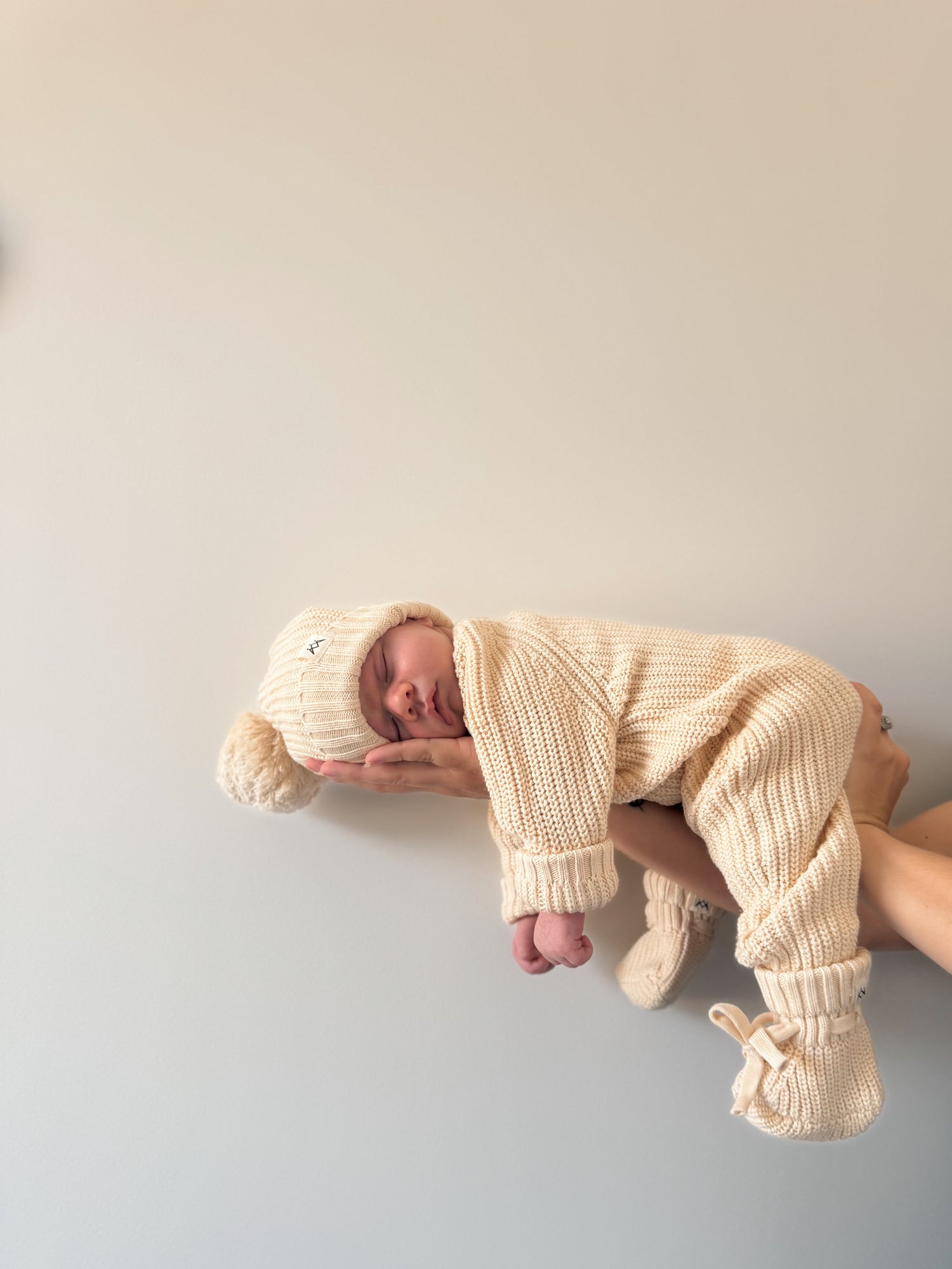 Knitted Romper - Oat