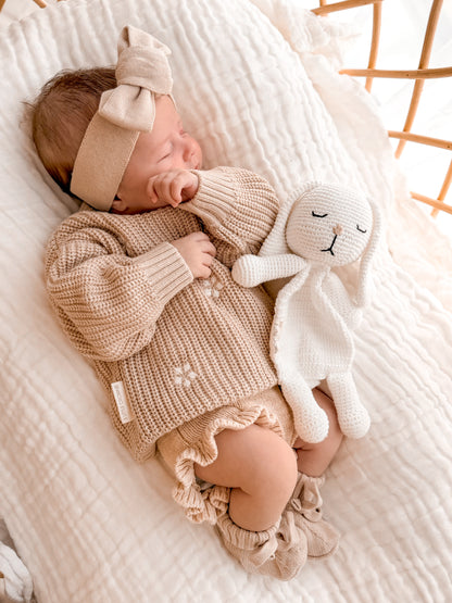 Chunky Knit Jumper - Flowers