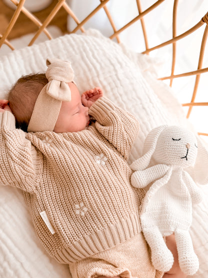 Knitted Topknot - Mushroom