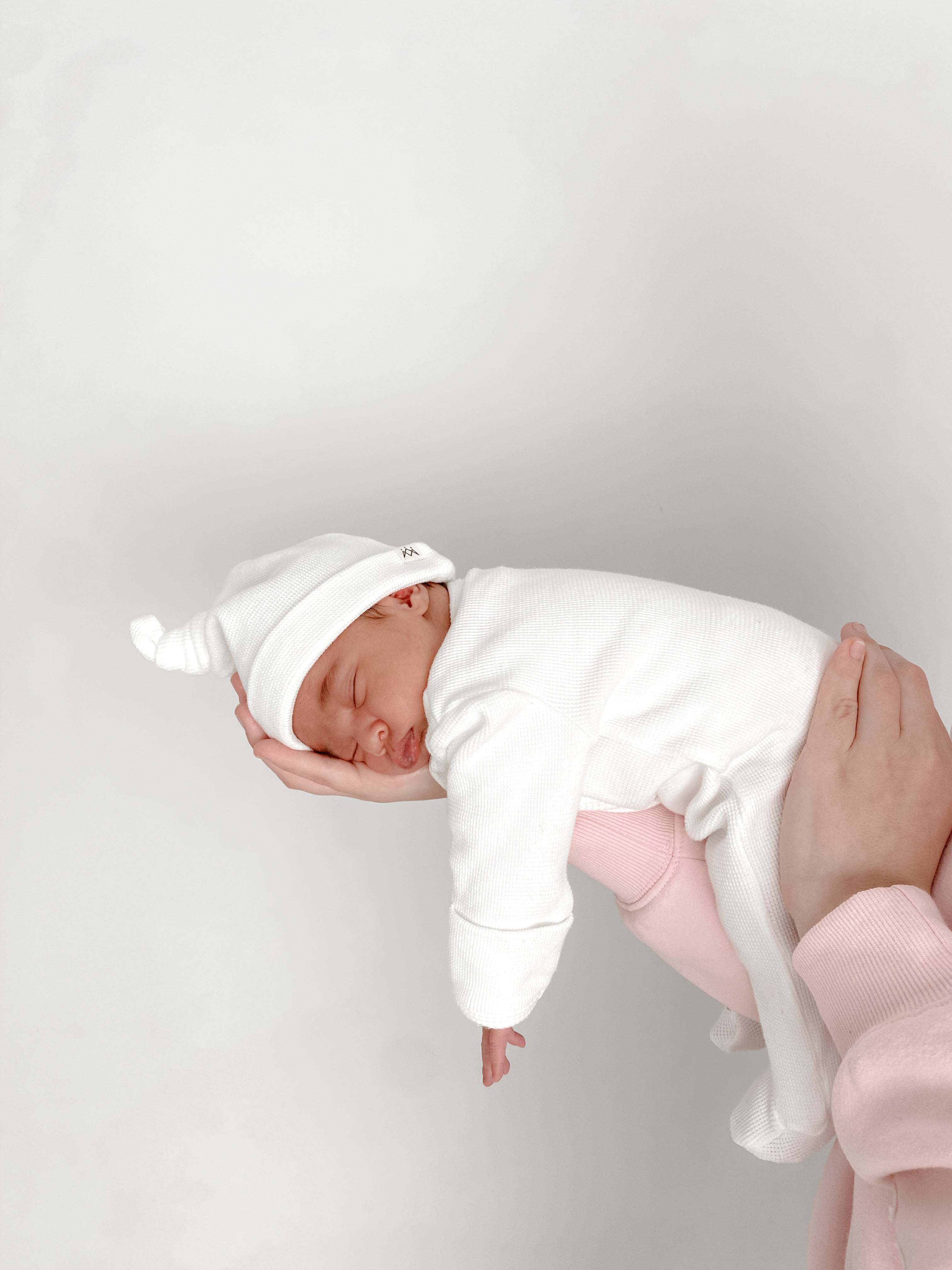 My First Outfit - Powder White- Onesie & Beanie Set