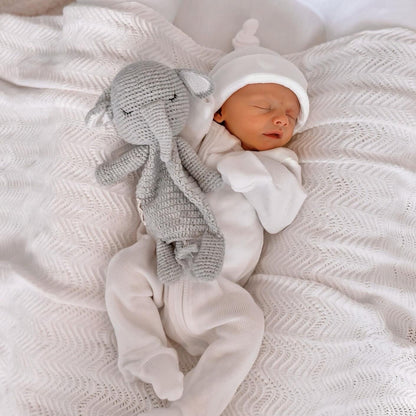 My First Outfit - Powder White- Onesie &amp; Beanie Set