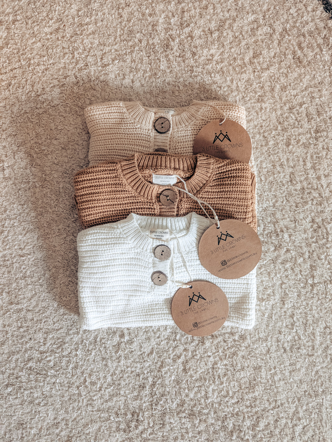 Textured Knit Bodysuit Trio