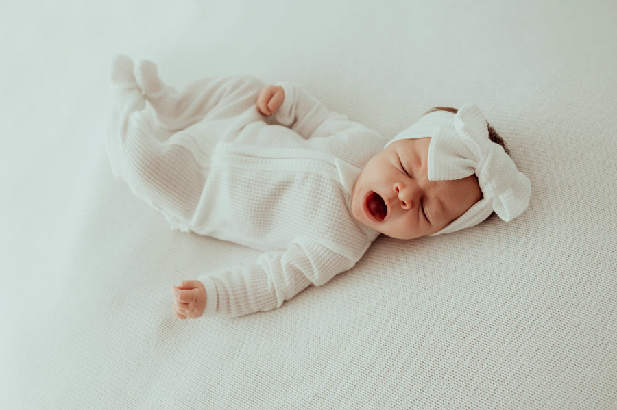 My First Topknot Headband Powder White