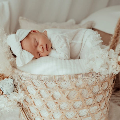My First Topknot Headband Powder White